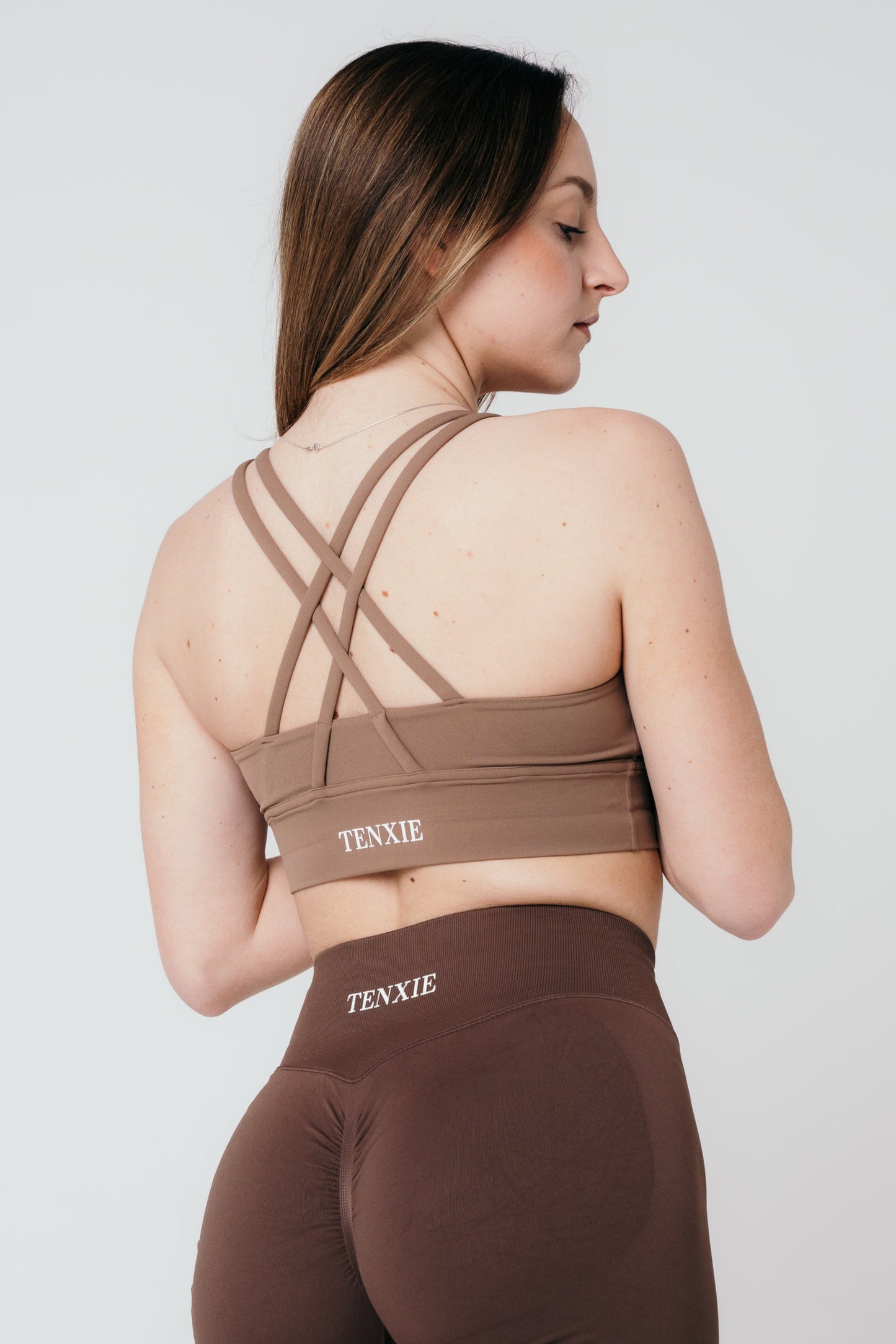 Thin straps sports bra