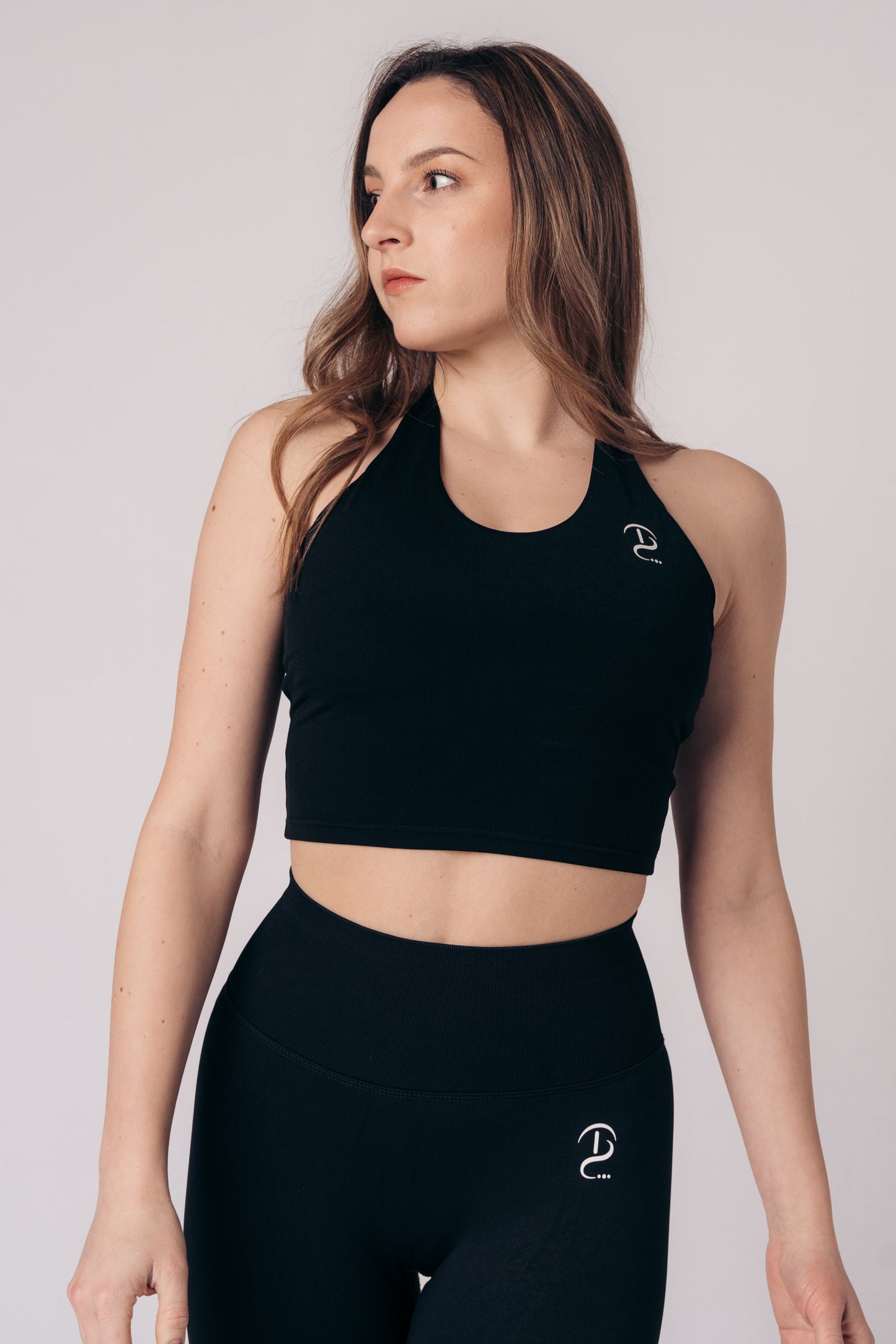 Halter Neck Top Black