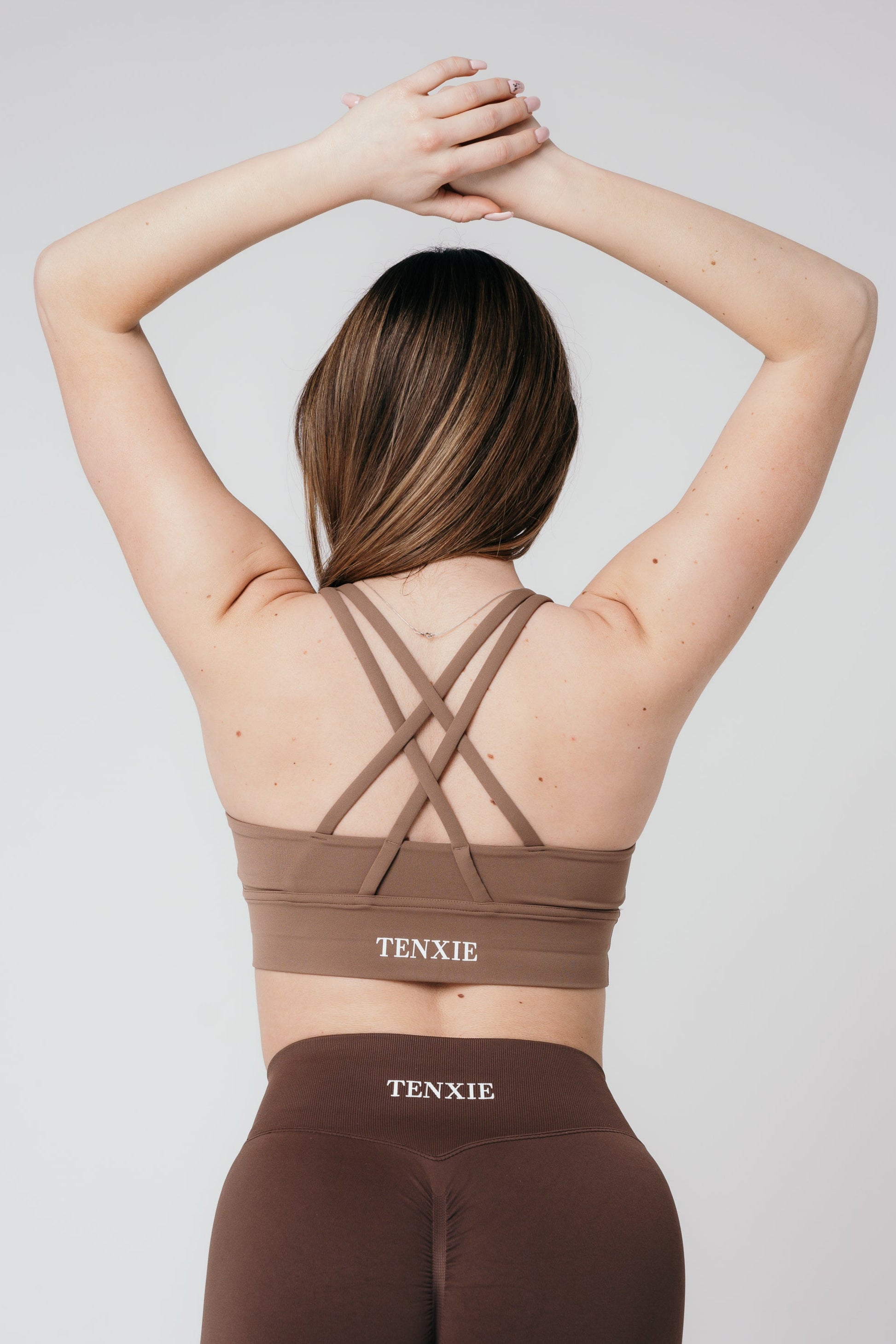 Sports bra in light mocha
