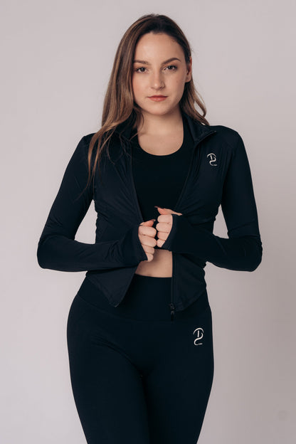 UV protection gym jacket running jogging, V-cut