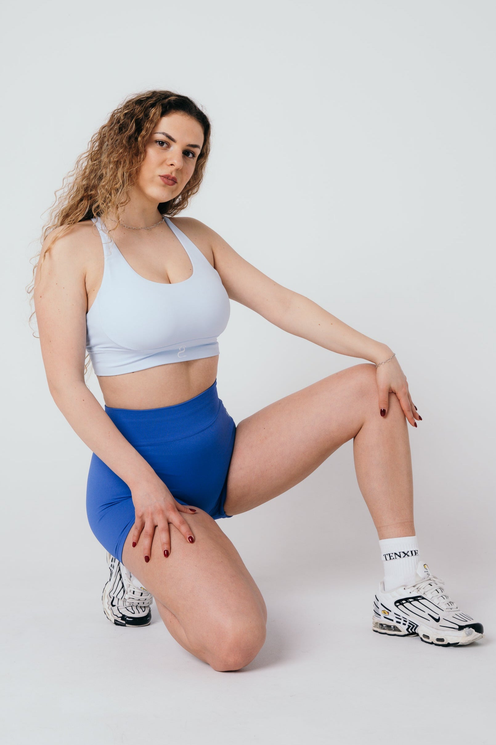 gym outfit in blue 