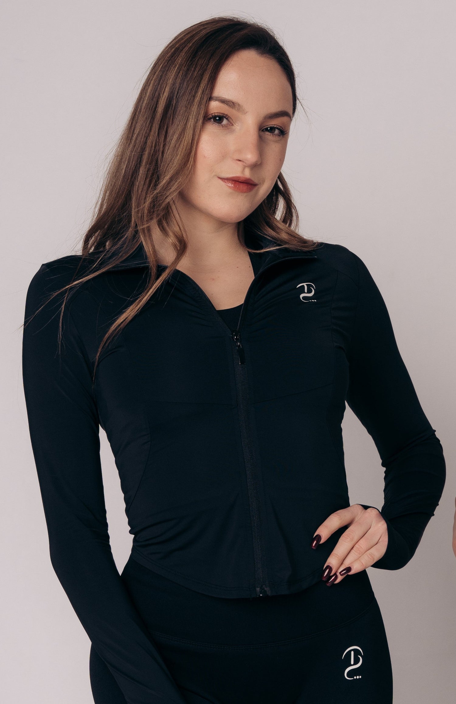 UV protection gym jacket running jogging, V-cut